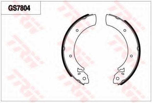 TRW GS7804 Brake Shoe Set